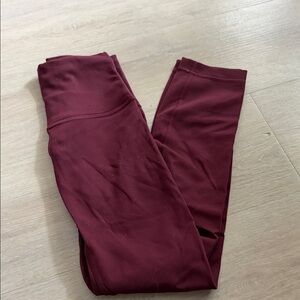 Lululemon Athletica Deep Maroon Leggings